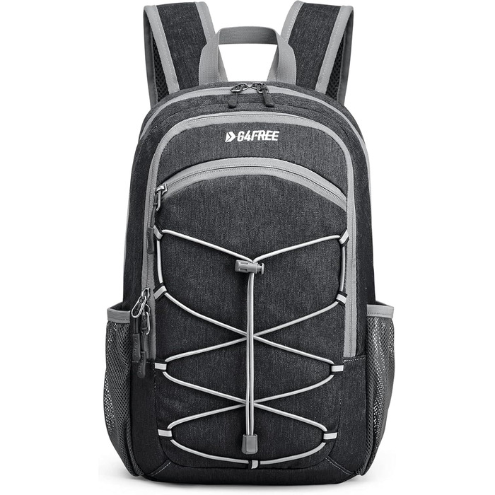 Small Backpack / 20L Unisex Daypack Lightweight Travel Backpack Hiking Backpack Trekking Backpack for Hiking Cycling (Dark Grey, 20 Liters)