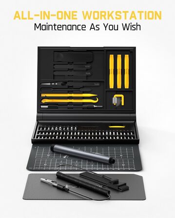 Набір прецизійних викруток Fanttik E1 NEX Workstation з 64 бітами, 12 фіксувальними інструментами, 2 моменти, до 3 Нм. Інструмент для ремонту телефонів, ноутбуків, камер, годинників