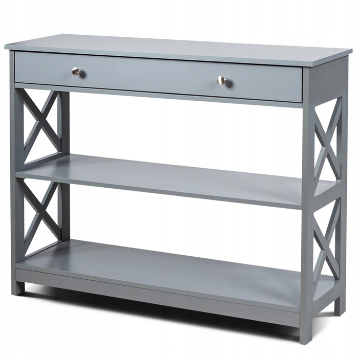 Консольний столик Costway, матовий сірий, 100 x 80 x 30 см