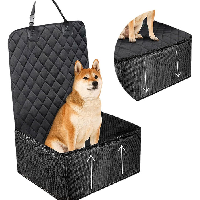 Автокрісло для собак OKYUK: водонепроникне, антиковзаюче, 2-в-1 для собак середніх та малих порід