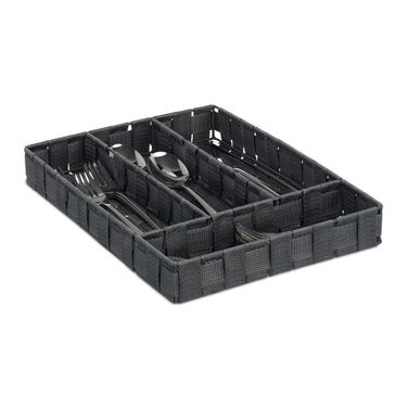 Relaxdays Cutlery Box with 4 Compartments