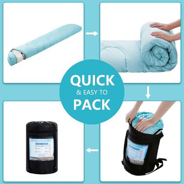 Спальні мішки ORTHOMTEX для дорослих, дітей та дівчаток. Теплі та холодні погодні умови, легкі, водонепроникні, 3-4 сезони, для походів, кемпінгу та альпінізму.