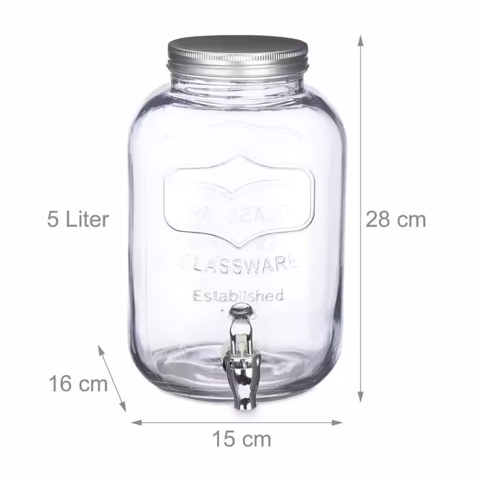 Relaxdays Drink Dispenser 5 L