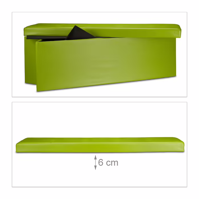 Relaxdays Foldable Bench Made of Faux Leather