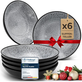 розмір: глибокі тарілки (x6)