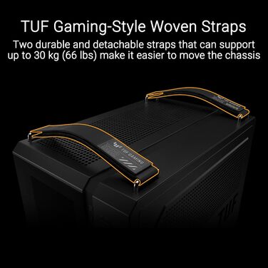 Корпус для ПК ASUS TUF GAMING GT502 Horizon Black - двокамерний, з RGB підсвічуванням, USB Type-C, 4 вентилятори