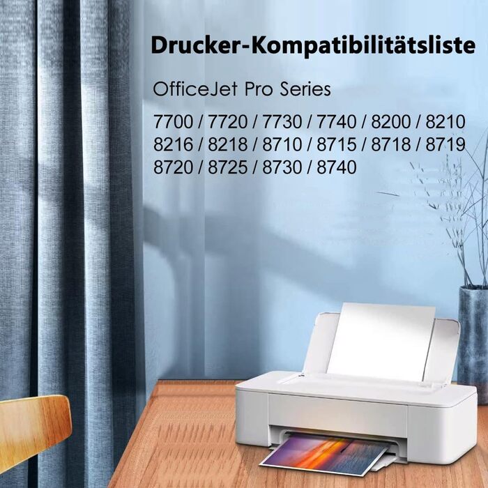 Комплект картриджів 953XL для принтерів HP OfficeJet Pro 7720, 7730, 7740, 8210, 8218, 8710, 8715, 8718, 8720, 8725, 8728, 8730, 8740 (4 шт.)