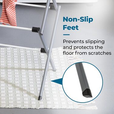 Сушарка для білизни складана Honey-Can-Do, сіра, 23 кг (біло-срібляста)