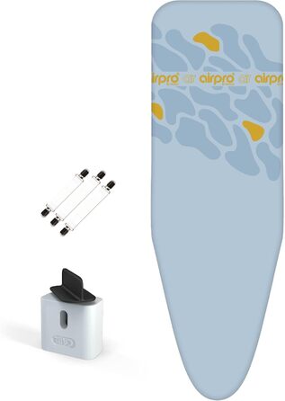 Покриття для прасувальної дошки 6-шарове для парогенератора, розмір XL, універсальне, 125x50 см, без води під дощею, прасування на 50% швидше, Made in Europe, Flagstones Lila XL