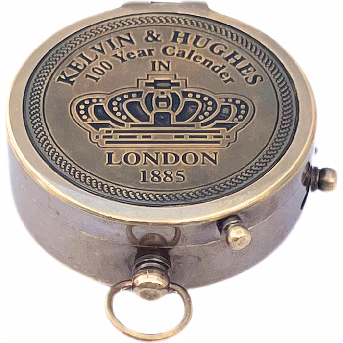 Royal Kelvin & Hughes Marine Direction Instrument - Vintage Brass Navigational Compass - Collectibles for Sale