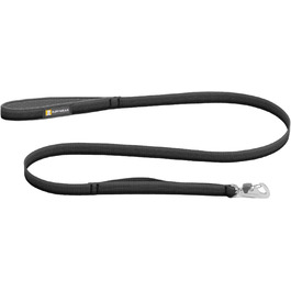 RUFFWEAR Front Lead, lightweight, 1.5 m, strong lead with padded handle and secure swivel Crux Clip, compact, flat Tubelok webbing (Basalt Grey, one size)