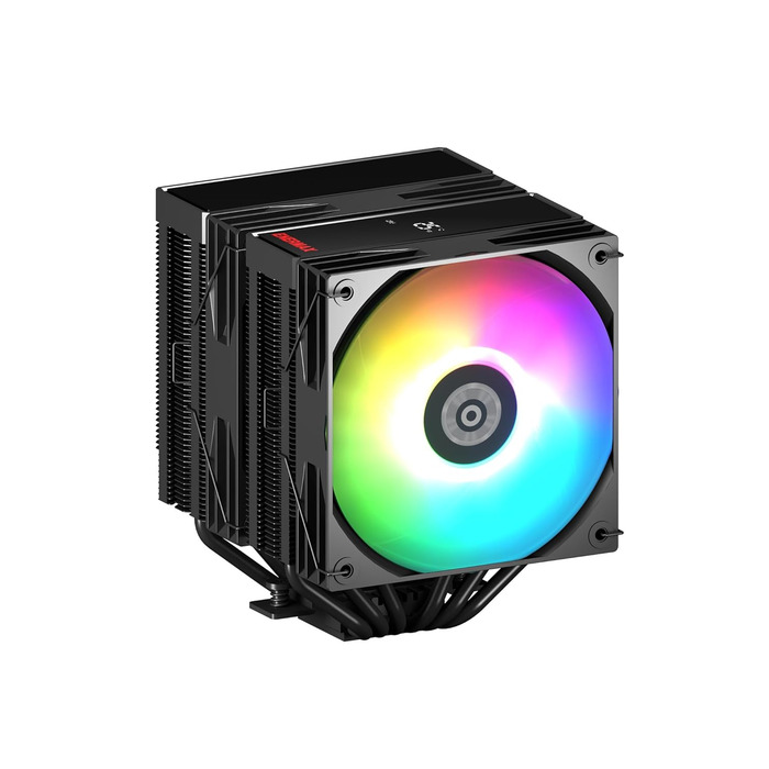 Кулер для CPU ENERMAX ETS-TD60D-ARGB: 2x 120mm вентилятор, гідравлічний підшипник, 4x Heatpipe, підтримка AMD AM5/AM4 та Intel LGA1851/1700/115x
