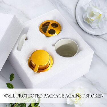 Набір аксесуарів для ванної кімнати з дозатором мила, мильницею, тримачем для зубних щіток та склянкою. Мармурова імітація, білий колір. 4 шт.