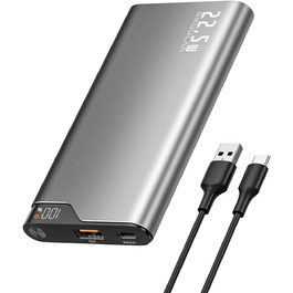 Power Bank Kuulaa 10000mAh 22.5W з USB-C: зарядний акумулятор для iPhone, Samsung, iPad, Huawei