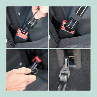 Relaxdays Adjustable Dog Seat Belt for Car