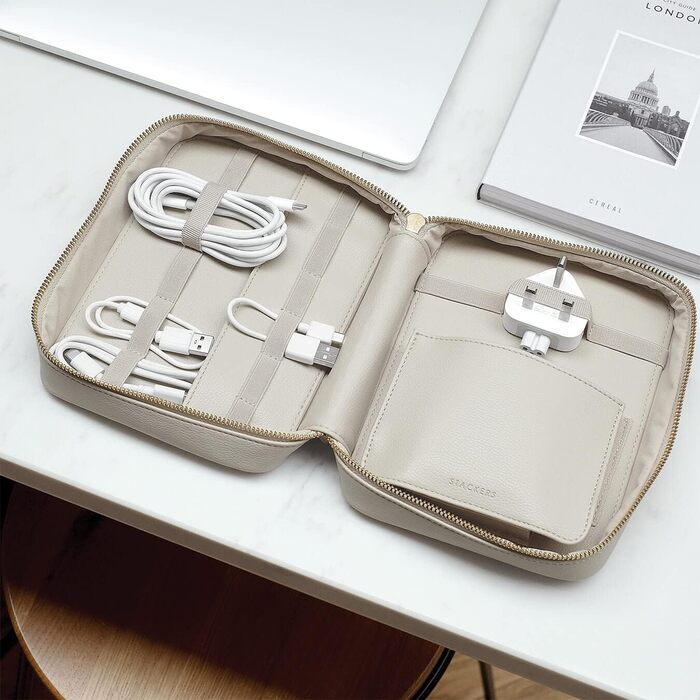 Stackers Cable Tidy Oatmeal
