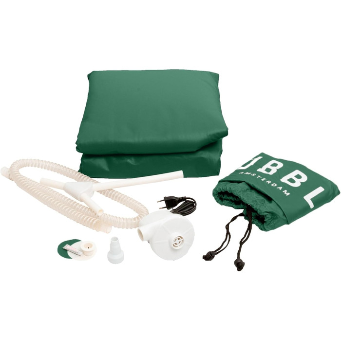 Надувна ванна Tubble® Royale 255 літрів - складана ванна для дорослих, 188 см, швидкий монтаж, для дому та вулиці, домашнє спа, крижана ванна (255 л, Emerald Green)