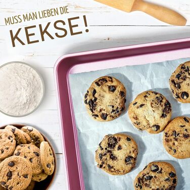 Набір керамічного кухонного посуду NutriChef з антипригарним покриттям, 20 предметів, з кришками та кухонним приладдям, колір коричнево-рожевий