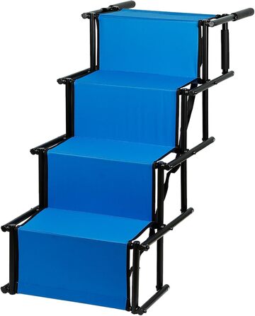 Рампа для собак Homewell - складана, до 70 кг, регульована - для маленьких, середніх та великих собак, легка у зберіганні (блакитна)