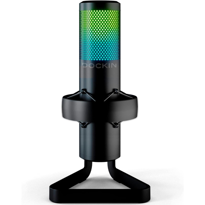 DOCKIN® MP2000: USB мікрофон-конденсатор для ПК, геймінгу, подкастів та стрімінгу - професійний мікрофон з підставкою для запису звуку з чудовою якістю звуку (130dB)