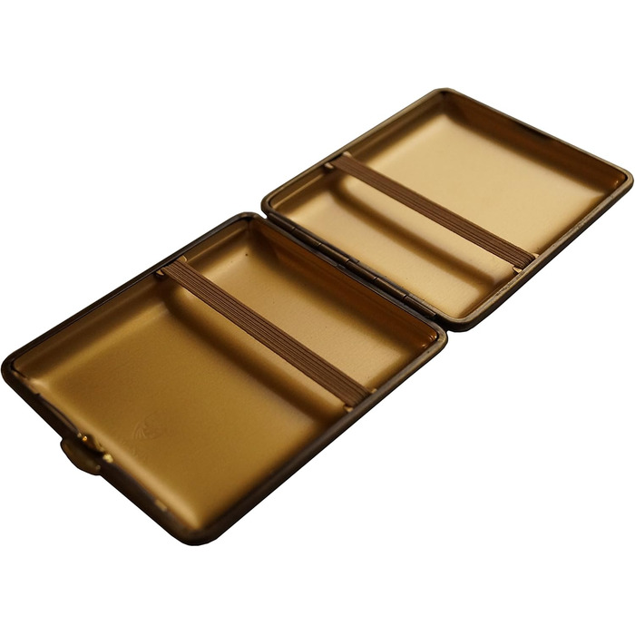 GERMANUS Cigarette Case, Made in Germany, Wildes Rind (Wild Bull), brown, 85 mm