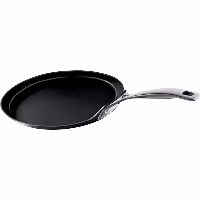 Le Creuset Non-Stick Crepe Pan, Ø 28 cm, Suitable for all cooktops including induction, Anthracite/Silver, 51106280010002