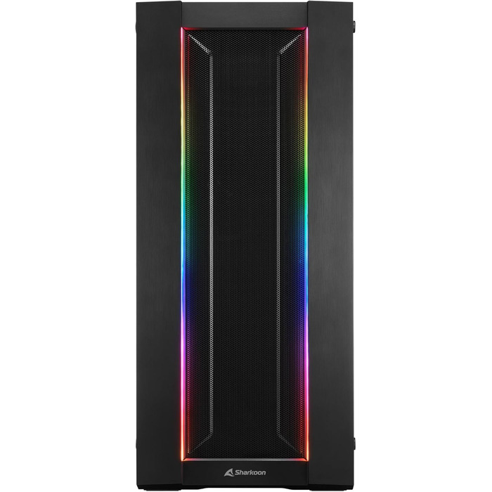 Sharkoon Elite Shark CA200M: корпус ПК з ARGB підсвічуванням та вертикальним встановленням відеокарти, сітчаста передня панель