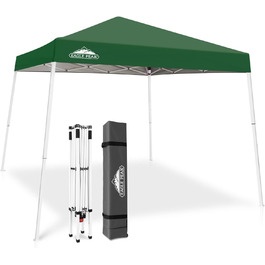 EAGLE PEAK 3 m x 3 m Pop-Up Tent with Sloping Legs (Green)