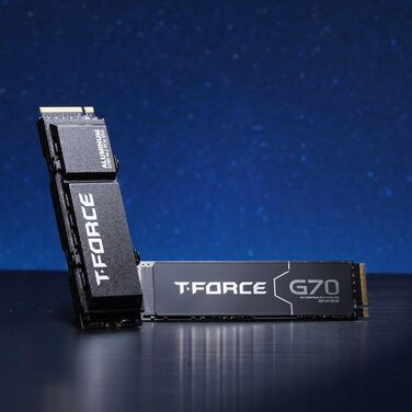 TEAMGROUP T-Force G70 Pro 1TB SSD NVMe PCIe Gen4x4 M.2 2280 з графеновим охолодженням для геймінгу (5000/4500 MB/s, сумісний з PS5)