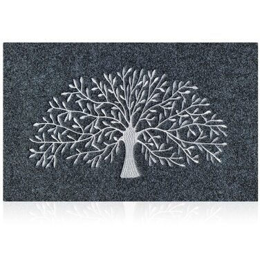 Килимок для дому Baum & Grau Tree of Life (60x90 см) з неслизьким покриттям для входу, коридору, кухні
