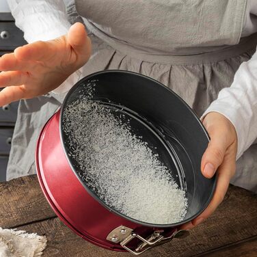 Форма для випічки Wenco Premium Mini-Springform, Ø 18 см, круглі, антипригарне покриття, вуглецева сталь, м'ятно-зелений (версія 2022)