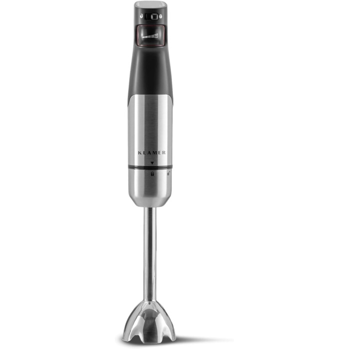 KLAMER Stabmixer 800W: 4-в-1 Пюрізатор з нержавіючої сталі, плавна регуляція швидкості та Turbo-режим (Преміум)