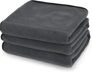 Водонепроникний килимок для собак Happy Hachi 150x127 см, фліс, для софи, машинного прання, автокрісла, меблів (сірий)