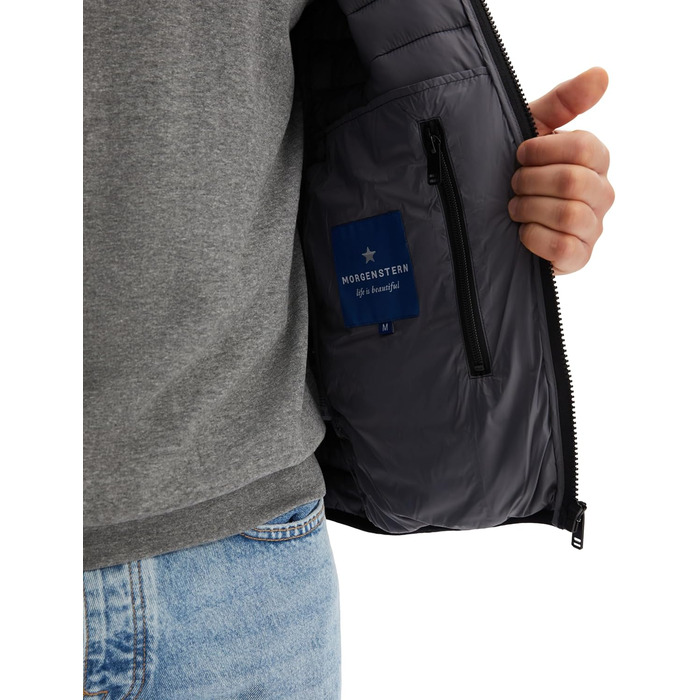 Чоловіча степкова жилетка Morgenstern для активного відпочинку, тепла зимова жилетка з штучним пухом, чорна, XL