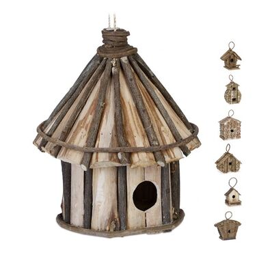 Relaxdays Decorative Birdhouse in Various Designs