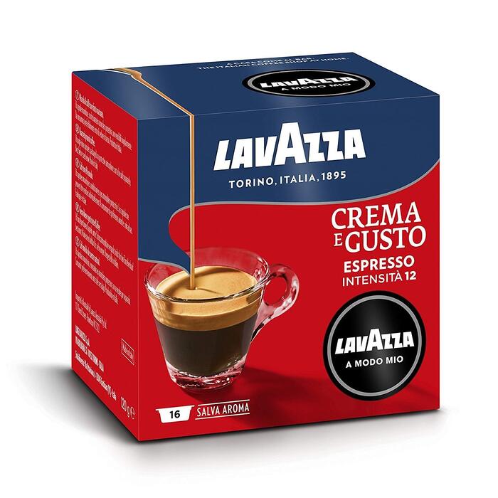 Кавові капсули Lavazza Modo Mio Crema e Gusto, інтенсивний смак з нотками темного шоколаду та прянощів, 108 шт