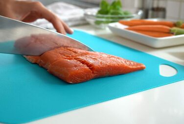 Набір килимків для обрізання Dexas, 4 шт., 14 x 20 см, антиковзаючі, для кухні, сірі, червоні, білі, зелені