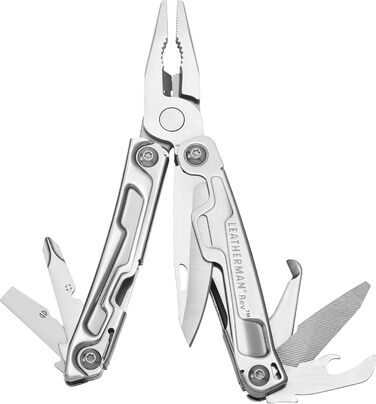 LEATHERMAN - Rev, compact multi-tool with package opener and screwdrivers, with nylon holster