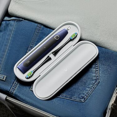 Oclean X Lite: електрична зубна щітка, блакитна, подарунчий набір, 3 насадки, IPX7, 5 режимів, таймер, чохол для подорожей