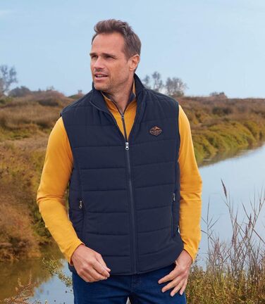 Жилет чоловічий ATLAS FOR MEN великих розмірів (M-5XL), темно-синій