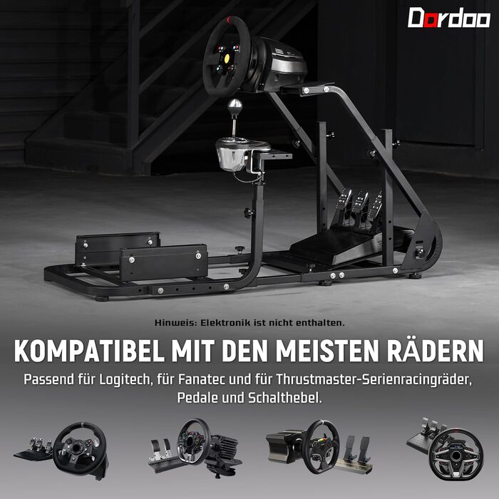 Ігровий кокпіт-симулятор Dardoo для керма та педалей Logitech та Thrustmaster