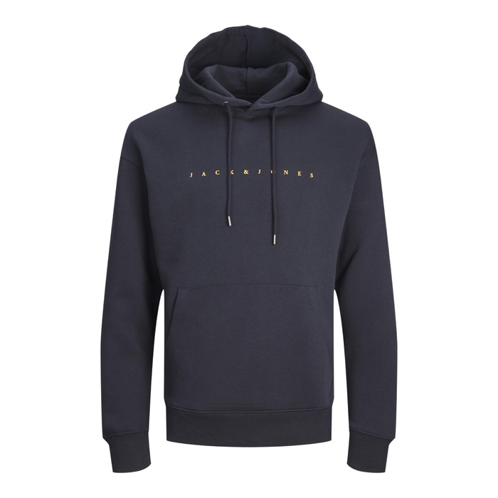 Чоловіча толстовка-худі Jack & Jones Jjestar Jj Sweat Hood Noos Pls, темно-синя, великий розмір 5XL