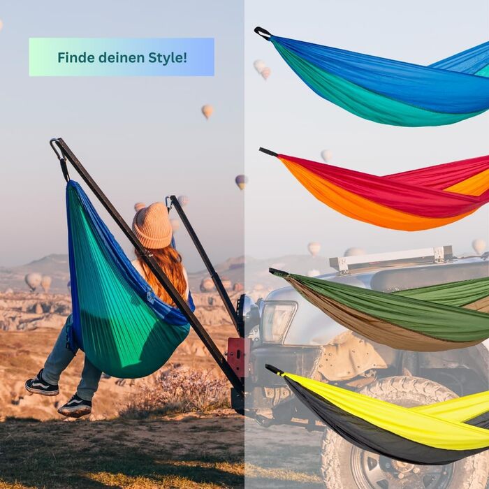 Гамак Amazonas Ultra-Light Adventure Coyote Kingsize - надлегкий, 275x140 см, до 150 кг, зелений (Ice-blue)