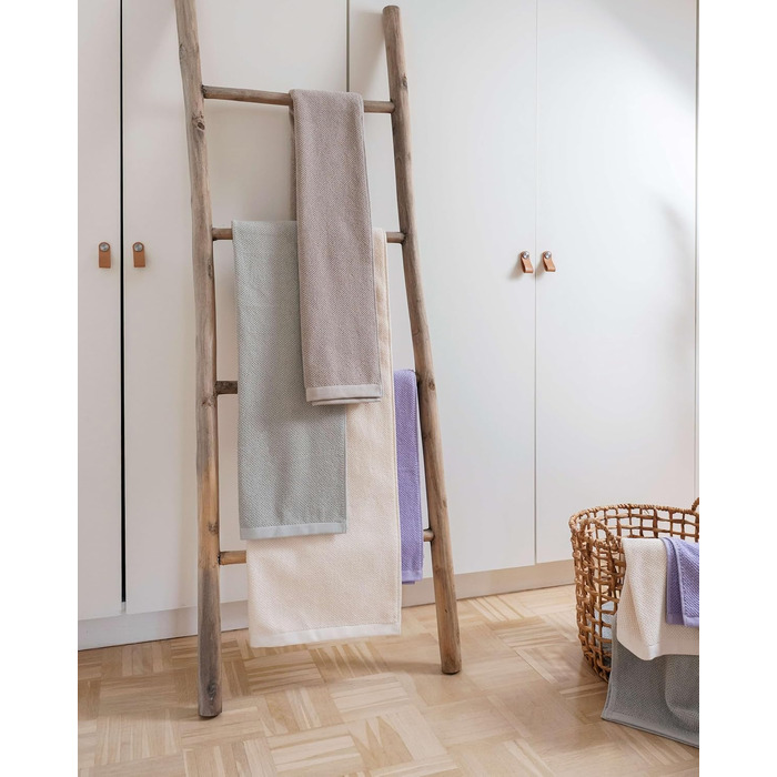 Набір рушників для ванни та тіла Herzbach Home Spa Kollektion, 100% бавовна, перлево-сірий (2 рушники для рук + 2 рушники для душу)