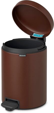 Відро для сміття Brabantia NewIcon 30L з м'яким закриттям, педальним механізмом та знімним внутрішнім відром (29 x 38 x 68 см, коричневе)
