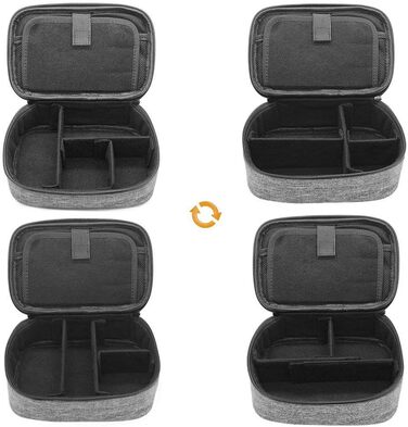 Органайзер для кабелів та аксесуарів Sisma - універсальна сумка-чохол (сірий)