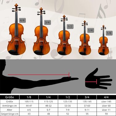 Скрипка Cantabile VP-100 4/4 (Початковий рівень, для учнів), повний комплект: скрипка, футляр, струна, каніфоль