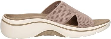 Сандалі Skechers Go Walk Arch Fit 2.0 жіночі бежеві 40 EU - комфортні повсякденні босоніжки