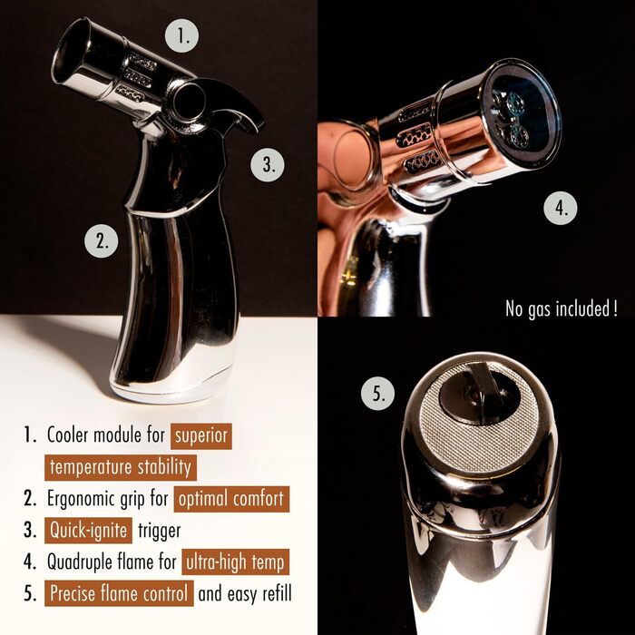 Набір для копчення віскі та коктейлів DIY - Преміум набір з дерева та ботаніки - Включає 6 дерев'яних стружок, 6 ботанічних добавок, 2 склянки, каміння для віскі, запальничка та димар - Оригінальний подарунок для чоловіків, на день народження та на Різдво