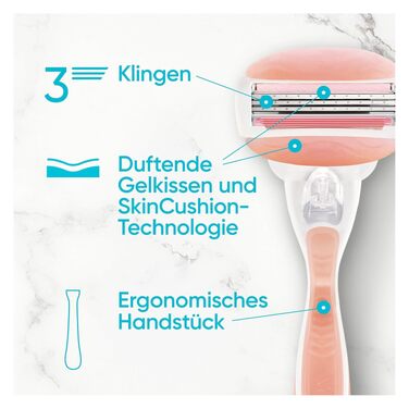 Жіноча бритва Gillette Venus Comfortglide Spa Breeze (рожева) з 6 змінними лезами, набір